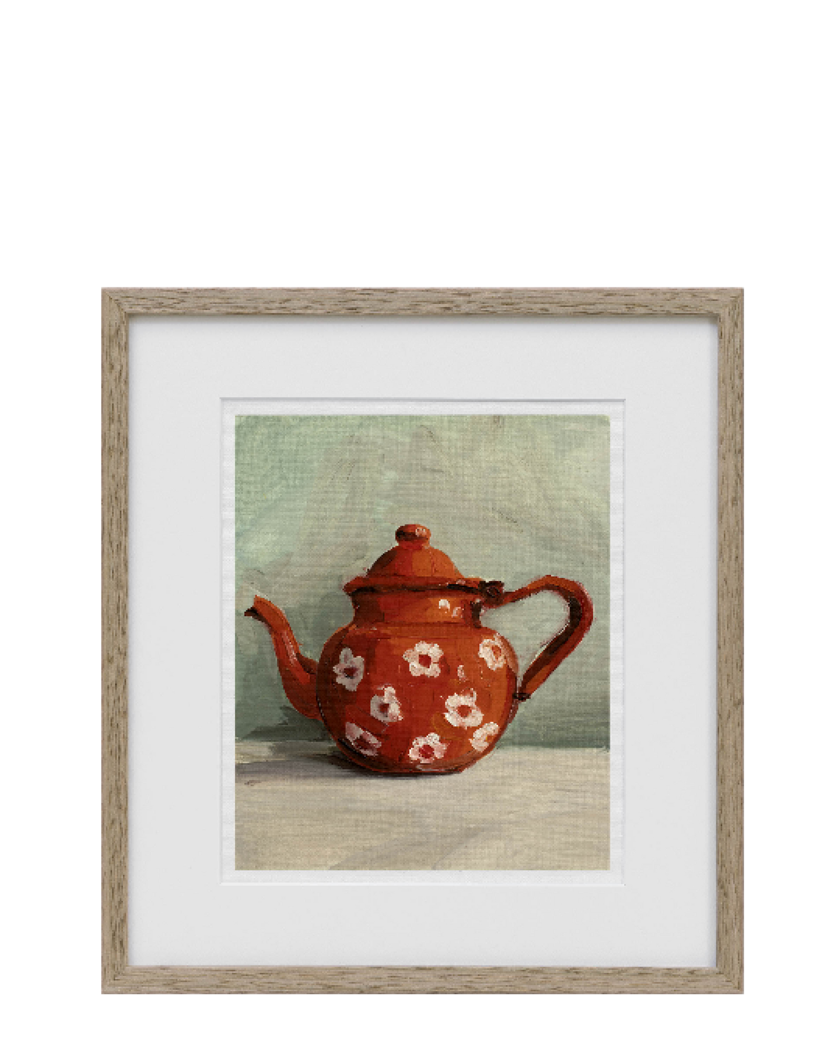 Red and White Daisy Teapot