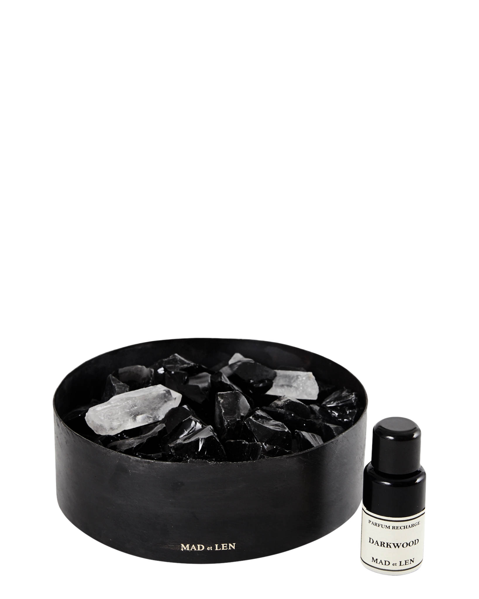 Flat Pot Pourri Obsidienne + Darkwood Oil